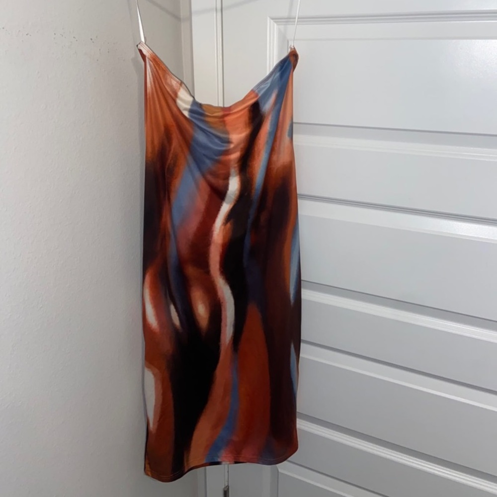 Tie dye tube body con dress